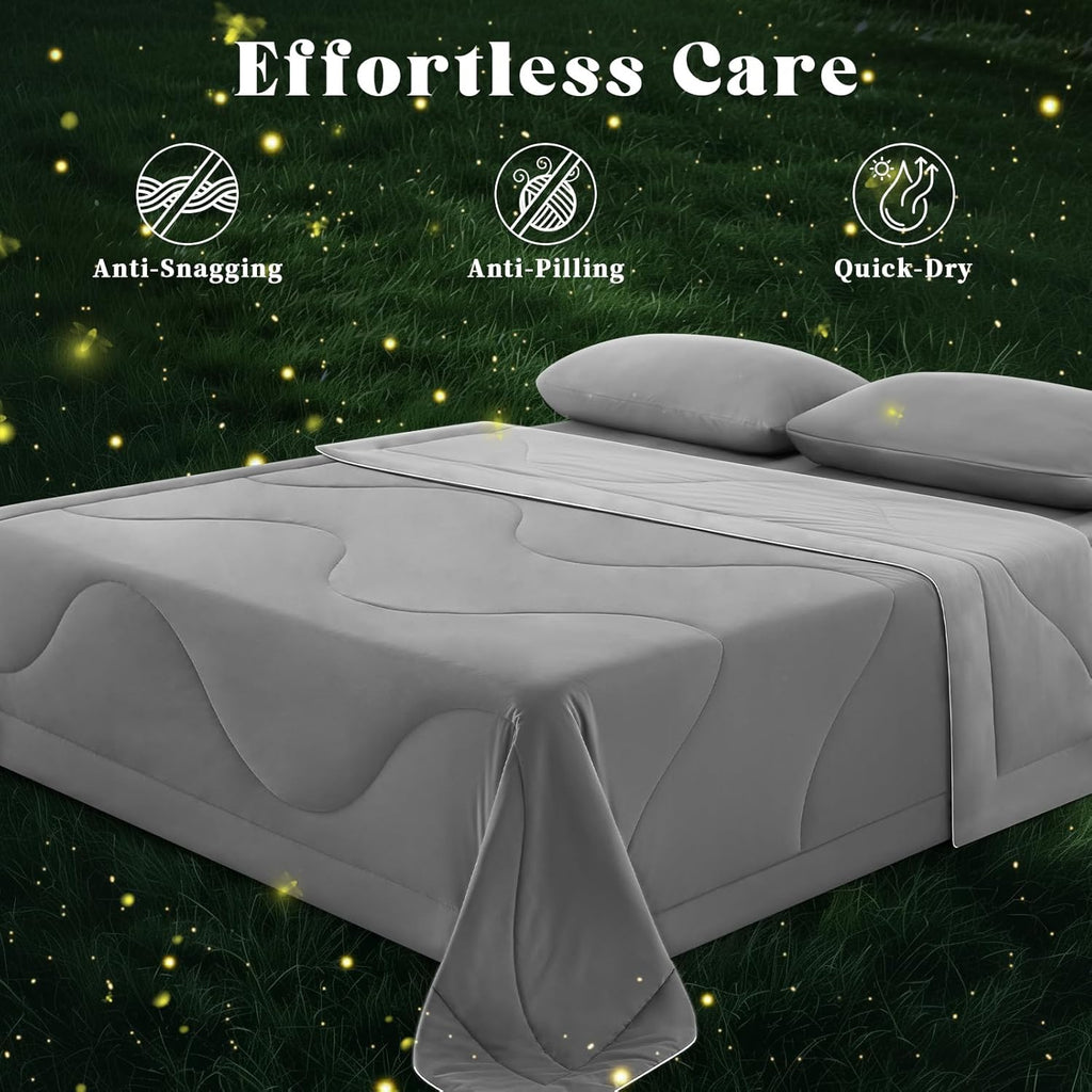 Cooling Comforter Double-Sided Ice Fabric For Hot Sleepers - Elesira