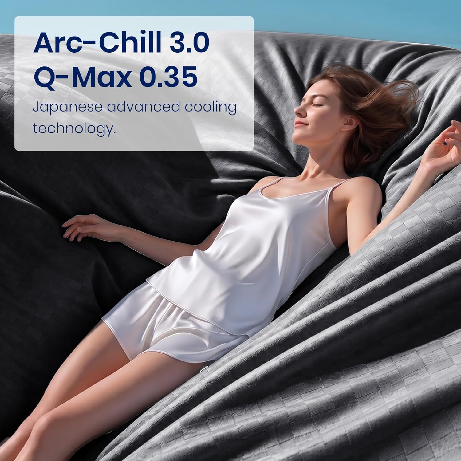 Chill Comfort Kühldecke mit leichtem, weichem Stoff für Menschen, denen nachts warm ist – Elesira