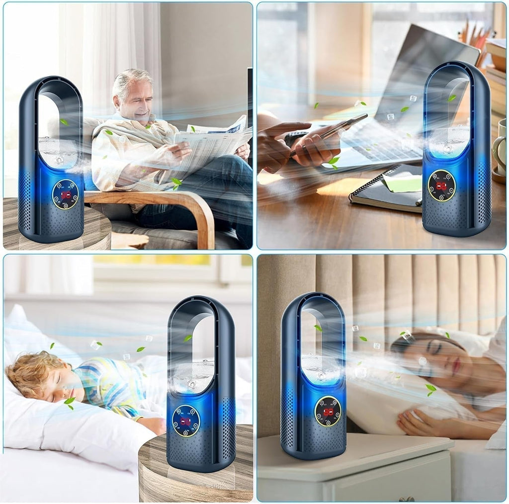 WhisperCool draagbare aircooler zonder bladen: perfect voor elke ruimte | elesira