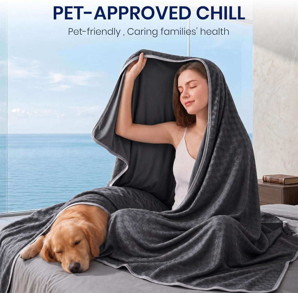 Chill Comfort Kühldecke mit leichtem, weichem Stoff für Menschen, denen nachts warm ist – Elesira
