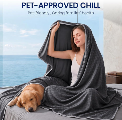 بطانية Chill Comfort مبرّدة بقماش خفيف وناعم لمحبي النوم في الأجواء الحارة - Elesira