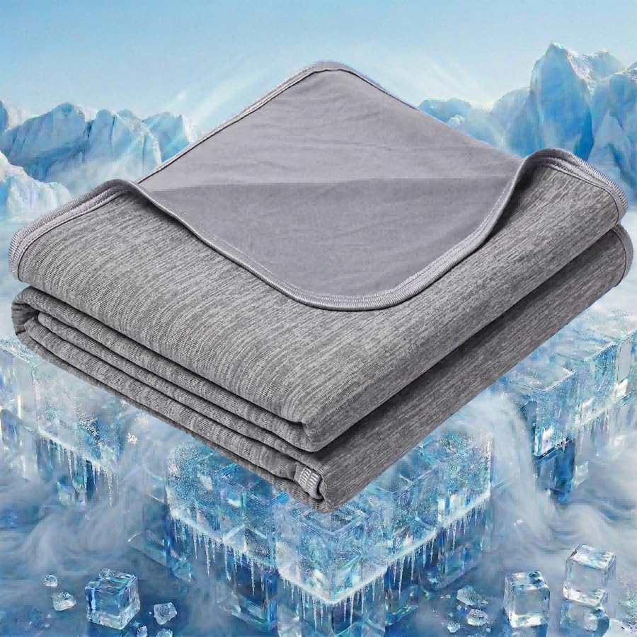 Cool Comfort Cooling Blanket For Hot Sleepers, Lightweight And Breathable Night Comfort - Elesira