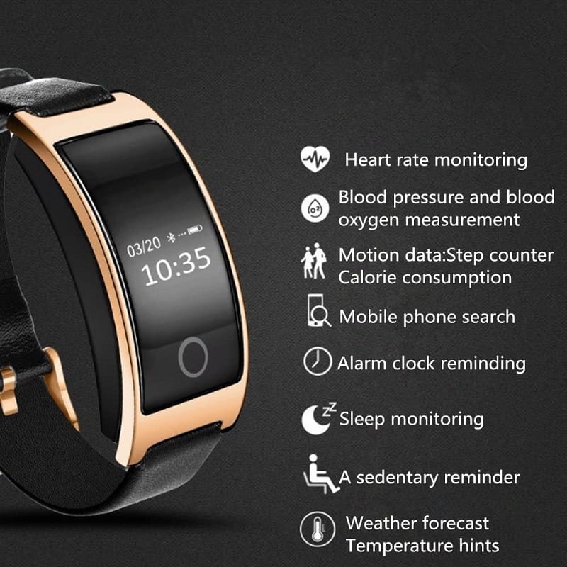 Elegante intelligente Uhr zur Überwachung von Blutdruck und Herzfrequenz | elesira