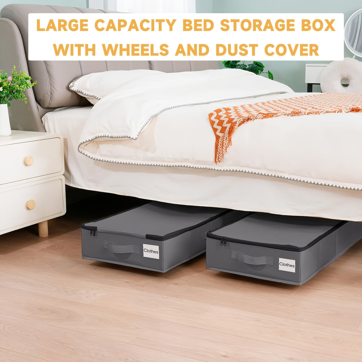 SmartSpace Under-Bed Organizer – Mobile Storage Solution | elesira