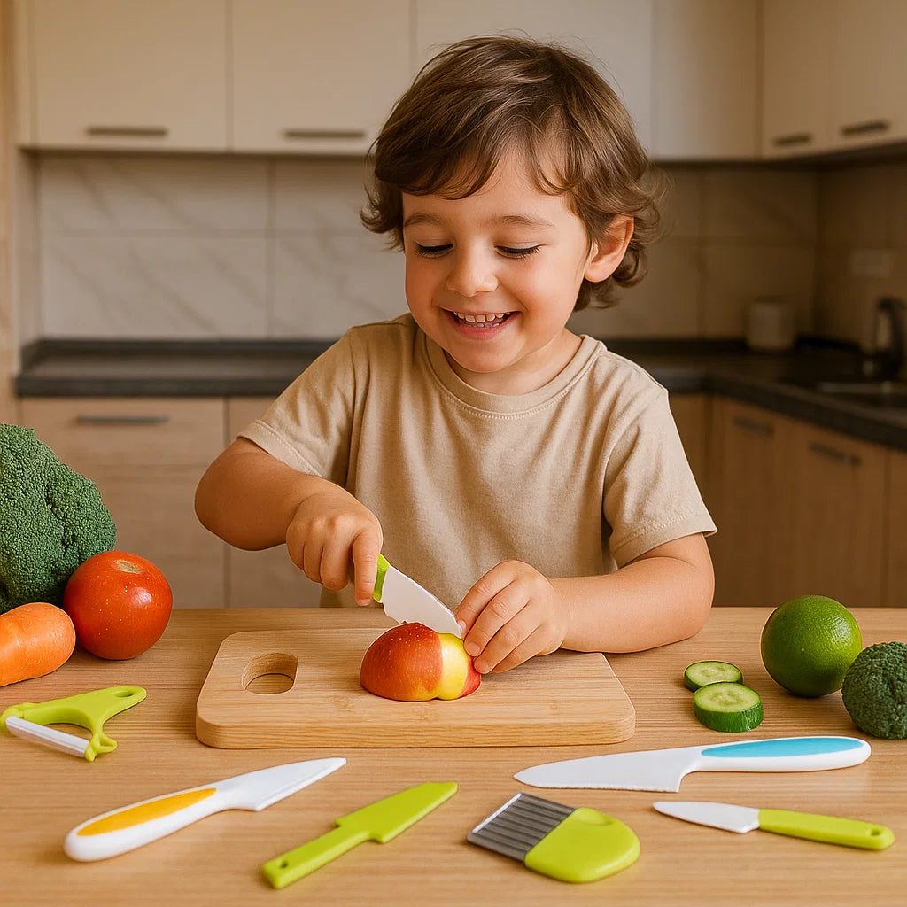 SliceJoy | Accendi la fiducia del tuo bambino con un divertimento in cucina sicuro e senza paura | elesira
