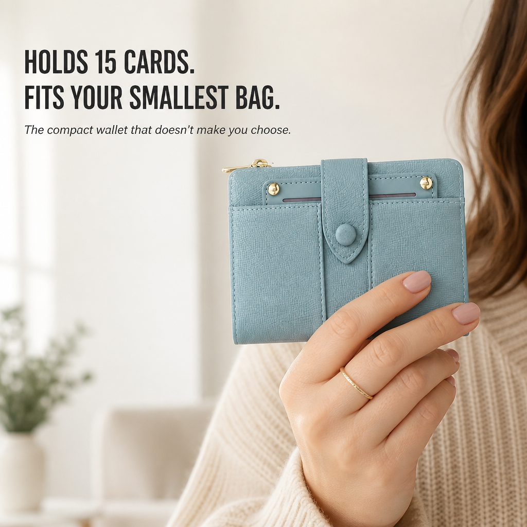 VeroLuxe | Holds 15 Cards Without Adding Bulk to Your Tiniest Bag | elesira