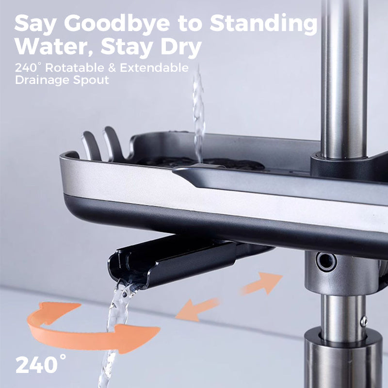 Sink Rack - Accelerates Sponge and Brush Drying - Clamp-On Mount - SinkSmart | elesira