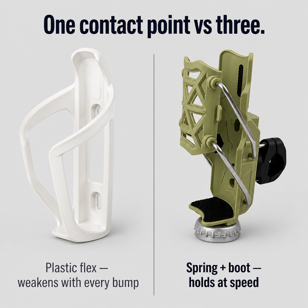 VeloGrip | Secure Your Bottle Firmly to Prevent Bouncing on Rough Rides | elesira