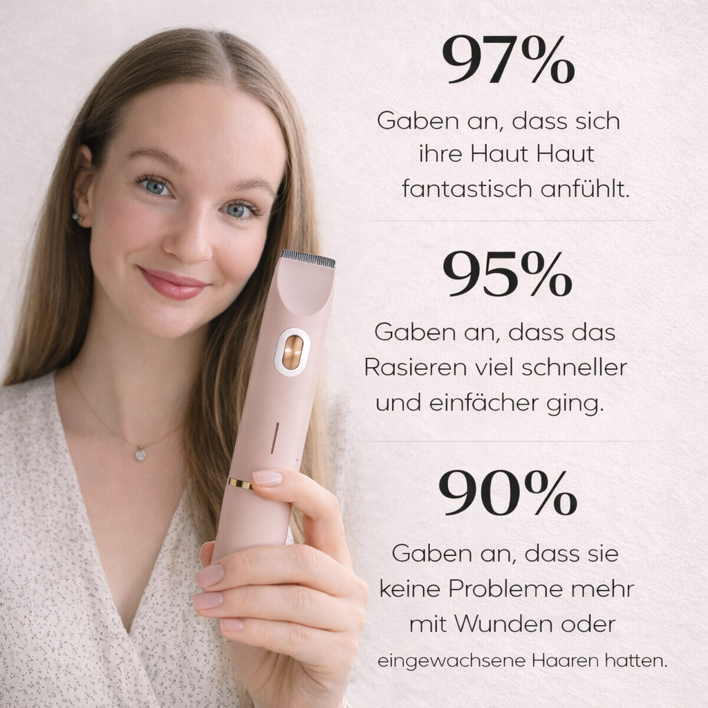 SilkSmooth Elektrischer Damenrasierer - Sanfte Haarentfernung | elesira