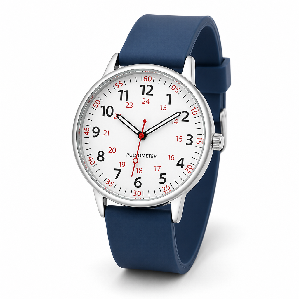 Waterproof Easy-To-Read Nurse Watch (Silicone Band) | elesira