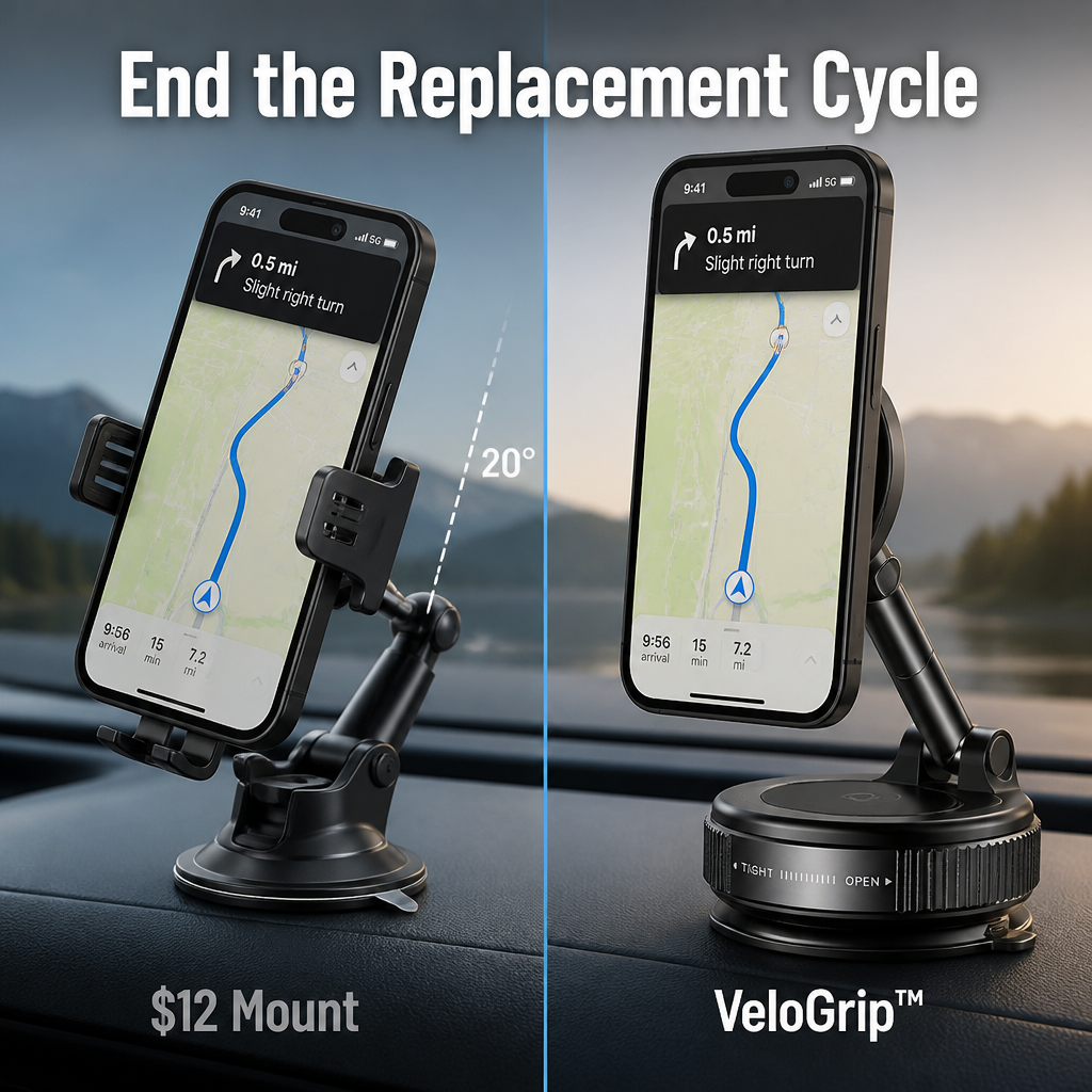 VeloGrip | Udrží váš telefon bezpečně na místě při každém otřesu, brzdění i jízdě po vedlejších cestách | elesira