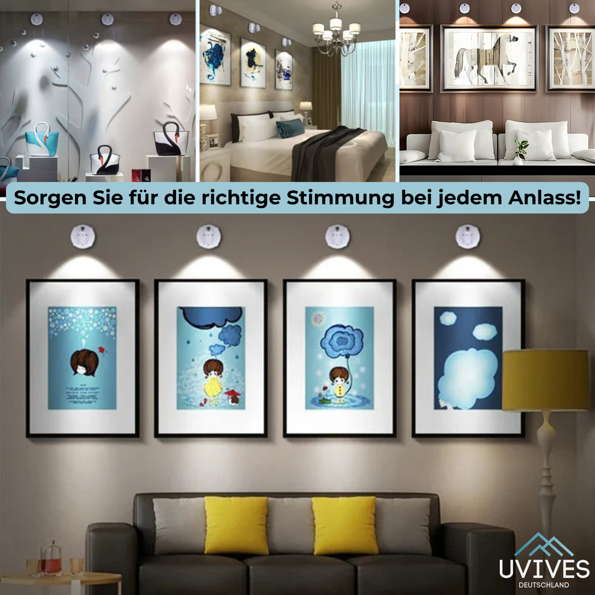Bezprzewodowa lampa LED - ściemnianie za pomocą pilota, konstrukcja bezprzewodowa | elesira