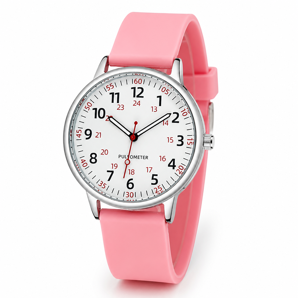 Waterproof Easy-To-Read Nurse Watch (Silicone Band) | elesira