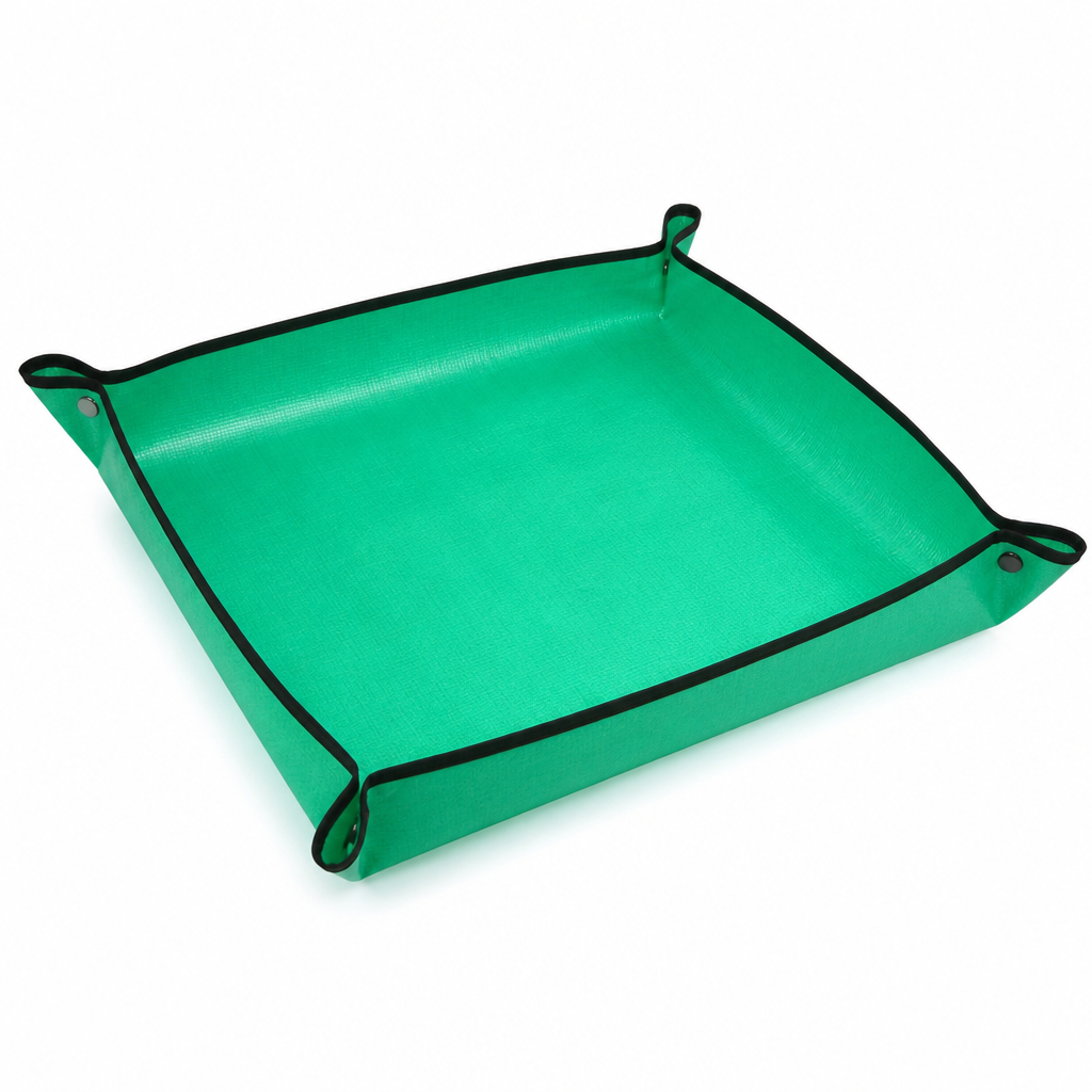 Tapis de rempotage pliable étanche (coins relevés à boutons-pression) | elesira
