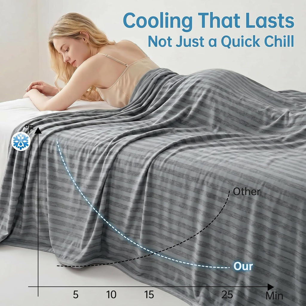 Manta refrescante Chill Comfort Arc-Chill, leve, para viagens de verão, para noites quentes - Elesira