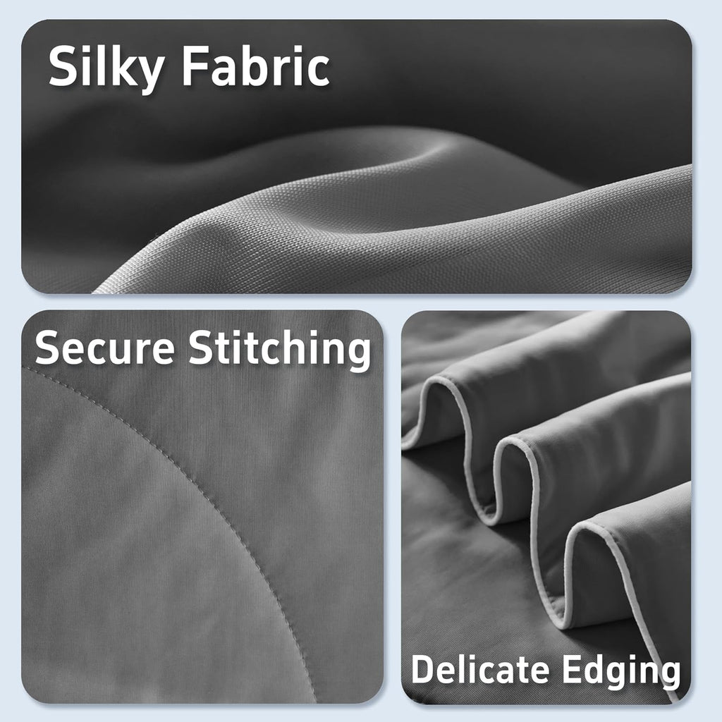 Moisture-Wicking Comforter Set With Lightweight Blanket And Pillowcases - Elesira