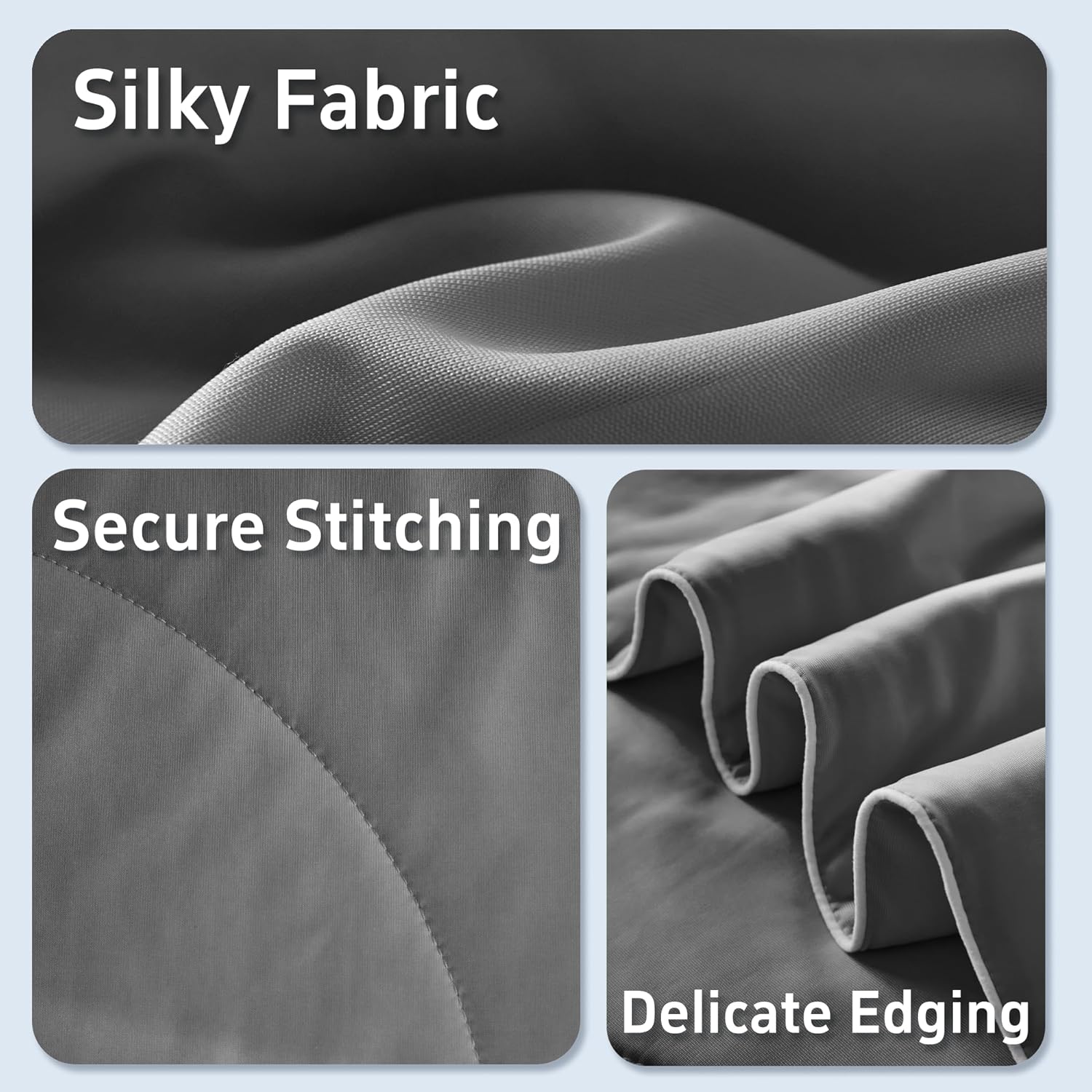 Moisture-Wicking Comforter Set With Lightweight Blanket And Pillowcases - Elesira