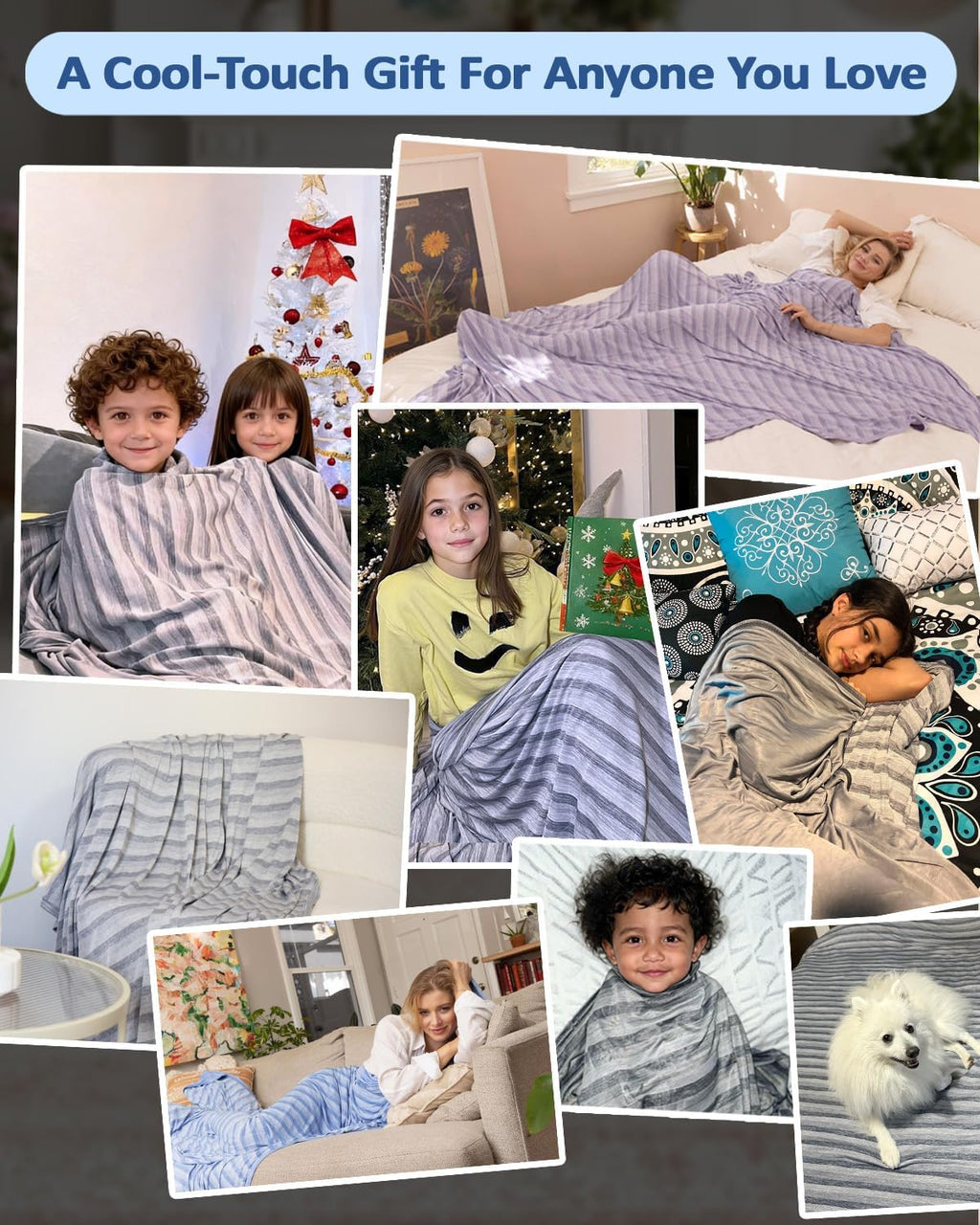 Cool Comfort Lightweight Double Sided Cooling Blanket For Hot Sleepers And Night Sweats - Elesira