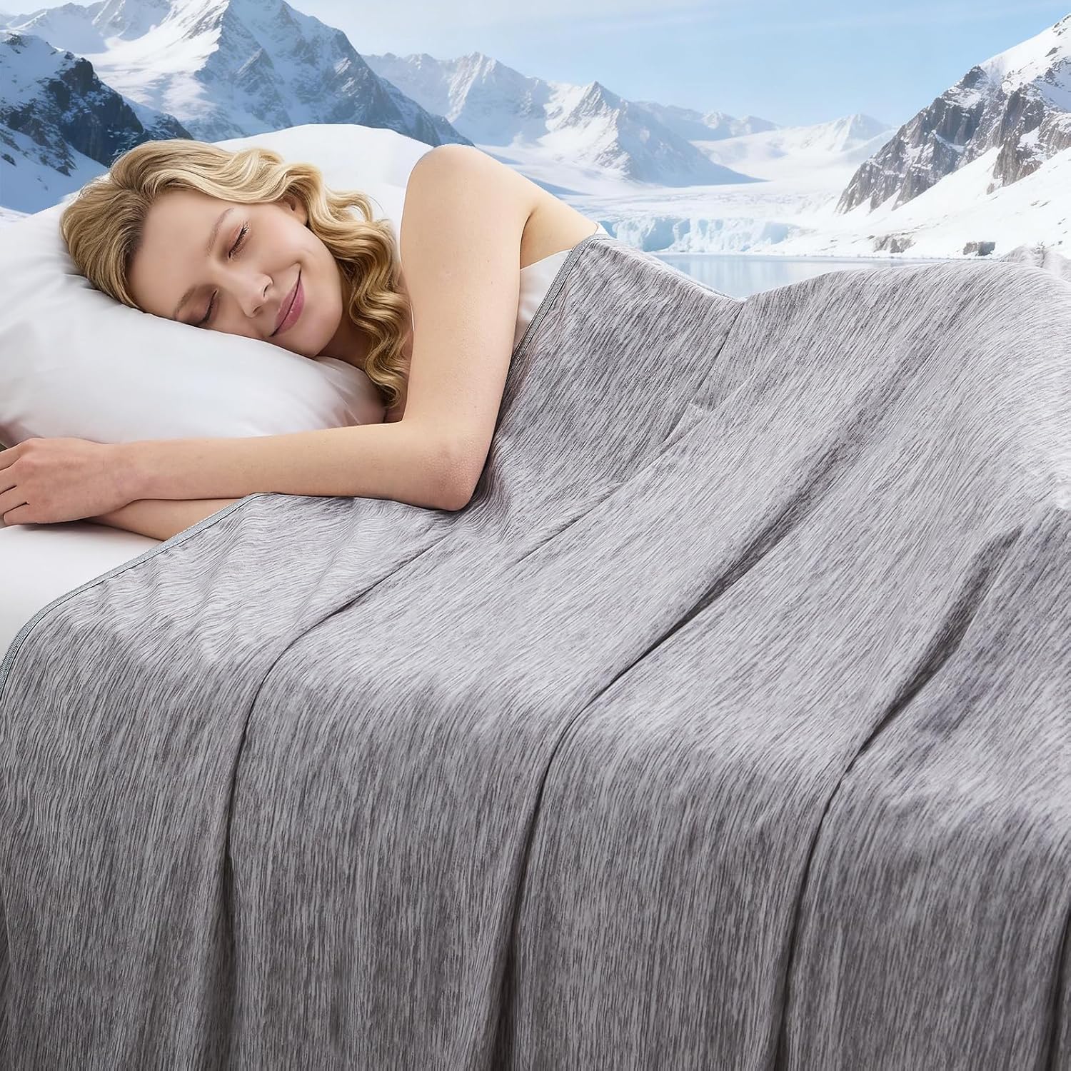 ChillWave Breathable Cooling Blanket For Hot Sleepers - Elesira