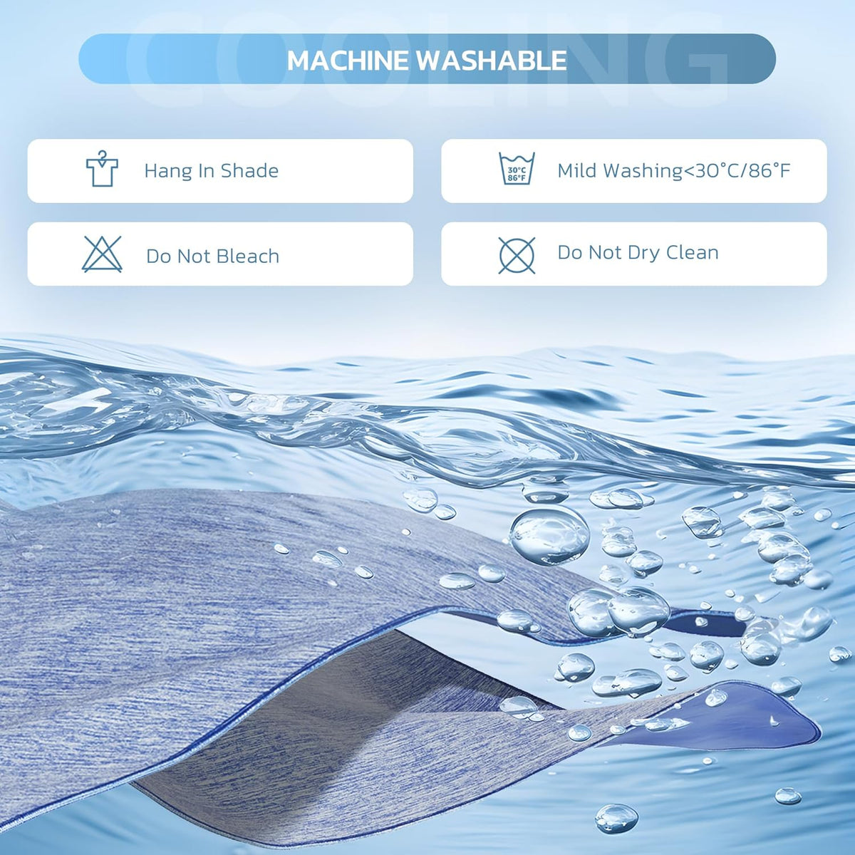 Cool Comfort Queen Cooling Blanket With Q Max Over 0.4 Fabric For Hot Sleepers - Elesira