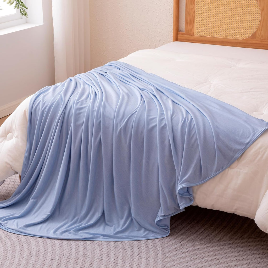 Cooling Comfort Reversible Blanket For Hot Sleepers, Soft Lightweight Throw For Bed And Couch - Elesira