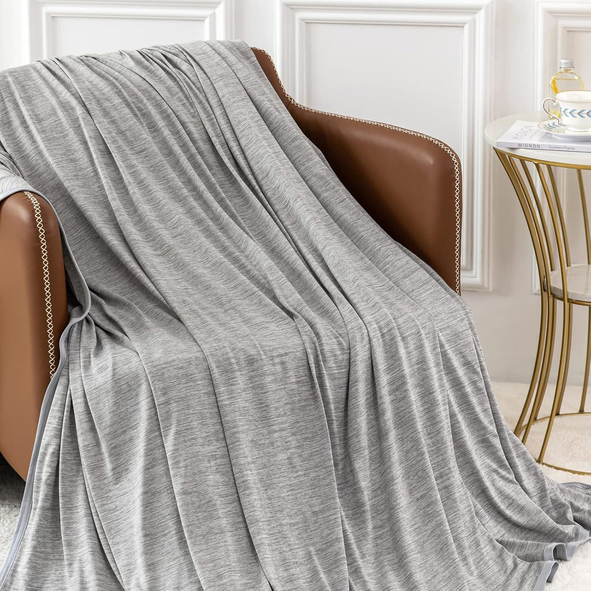 Cozy Comfort Cooling Blanket With Q-Max 0.4 Tech For Hot Sleepers - Elesira