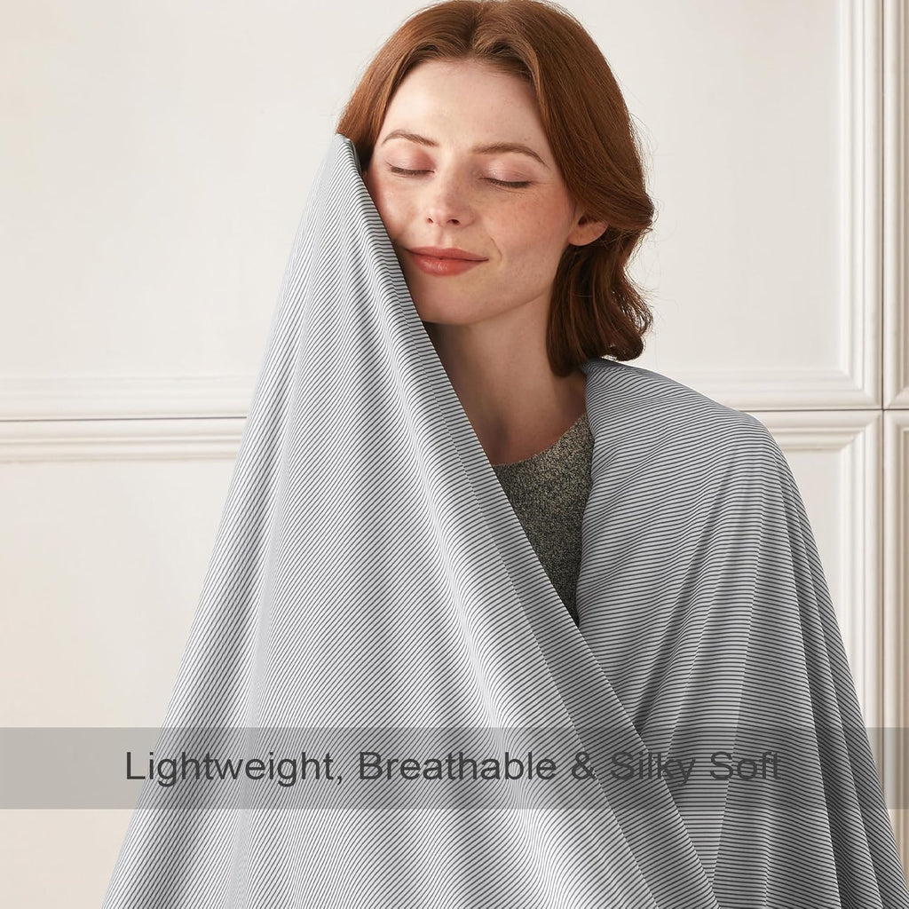 Cozy Comfort Cooling Blanket For Hot Sleepers With Breathable Fabric Light Summer Throw - Elesira