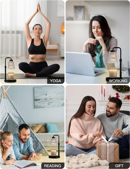 Lampada premium per scaldare candele, con intensità regolabile e altezza regolabile | elesira