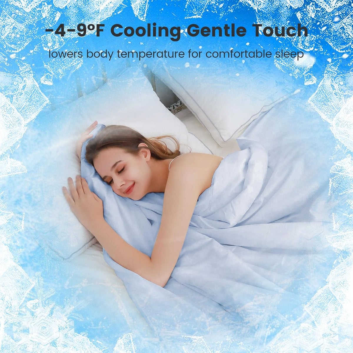 Q-Max Technology Cooling Blanket For Hot Sleepers Soft And Breathable - Elesira