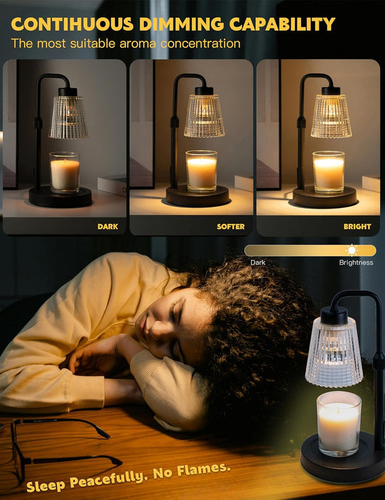 Lampada premium per scaldare candele, con intensità regolabile e altezza regolabile | elesira