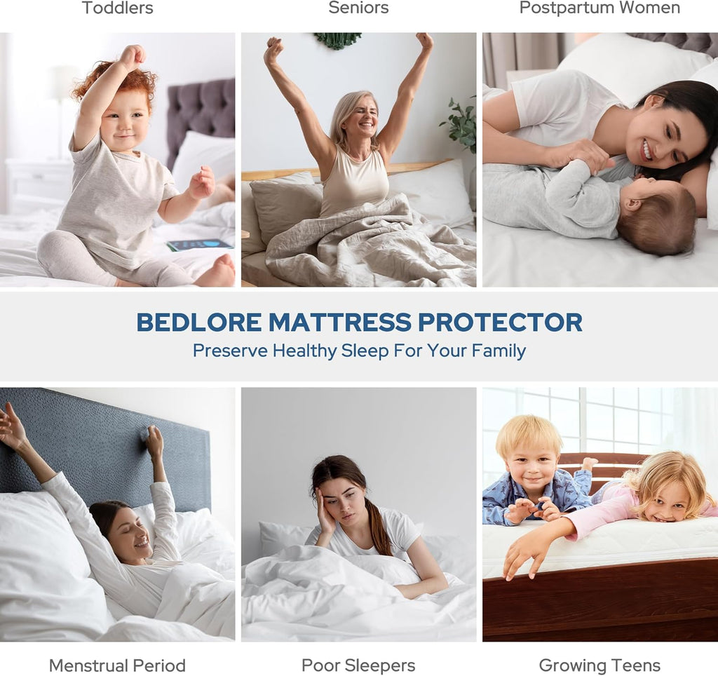 واقي مرتبة مقاوم للماء ComfortGuard بجيوب عميقة وغطاء ناعم مسامي - إليسيرا
