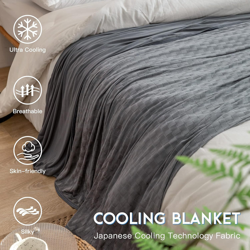 Chill Comfort-køletæppe til varme sovende, dobbeltsidet kølende effekt, åndbart - Elesira
