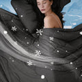 Moisture-Wicking Comforter Set With Lightweight Blanket And Pillowcases - Elesira