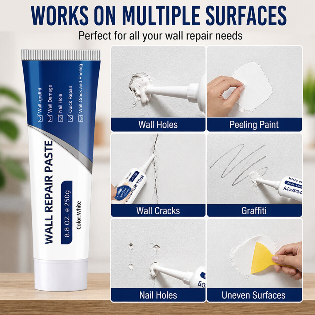 SilkFill | Bouchez chaque fissure, trou et marque de clou en quelques minutes, sans mélange | elesira