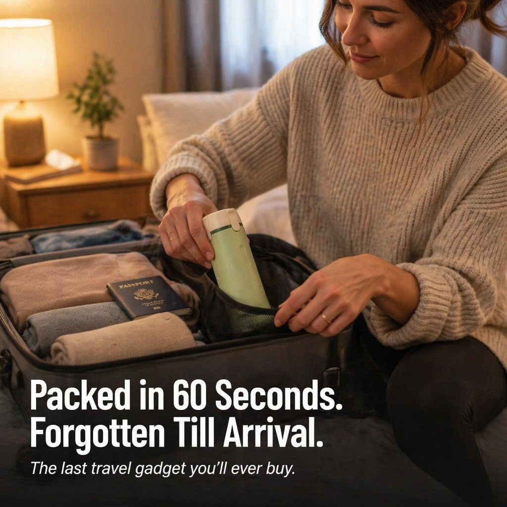 VoyaPack | Store, Secure & Dispense All Four Toiletries in One Case | elesira