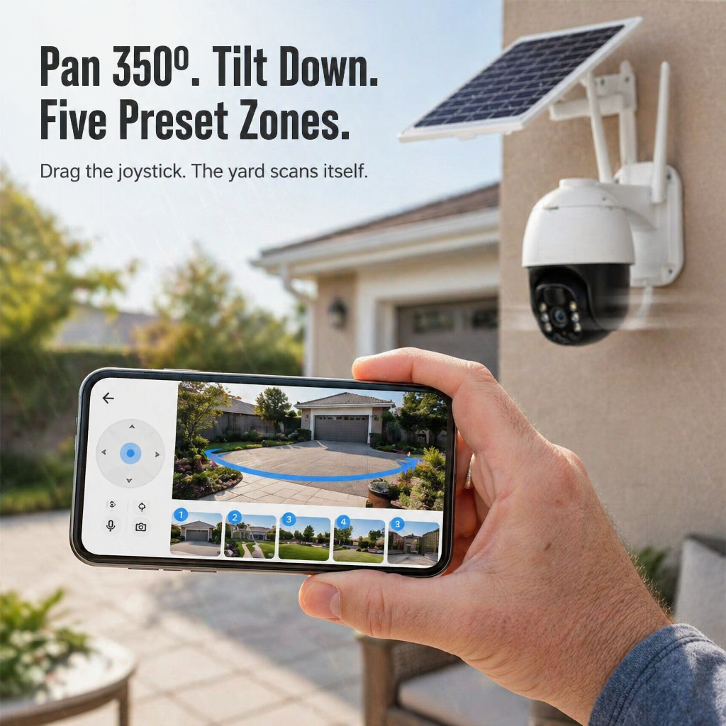SolarSentry Wireless Outdoor Camera | Monitor Every Blind Spot Around the Clock, No Cables, No Fees | elesira