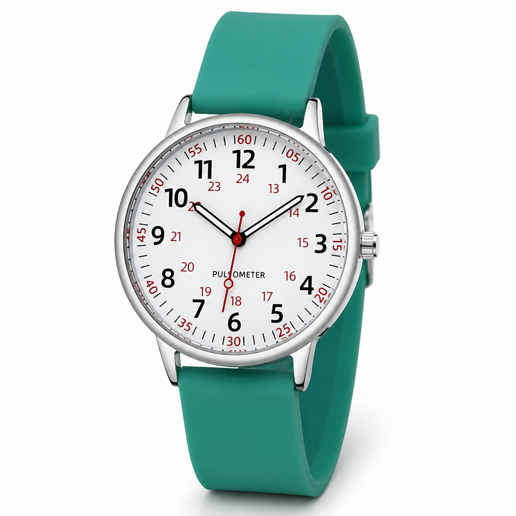Waterproof Easy-To-Read Nurse Watch (Silicone Band) | elesira