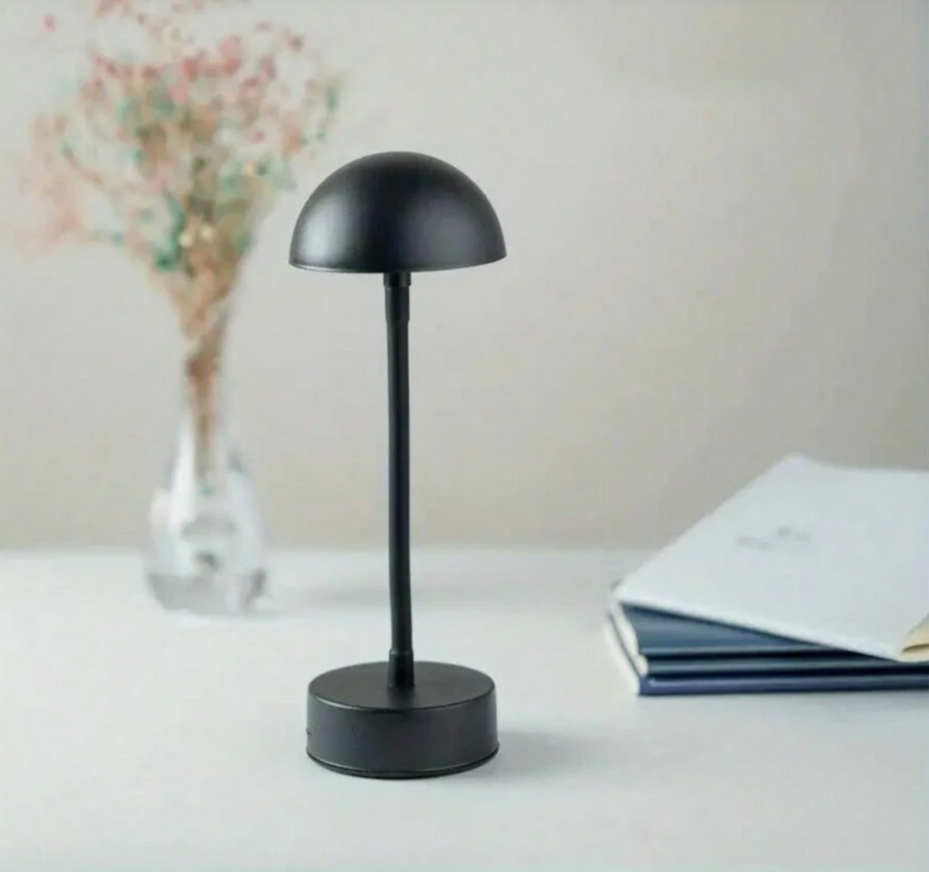 Candeeiro de mesa LED sem fios e regulável a pilhas FlexLamp - Controlo tátil contemporâneo - Sala de estar - Candeeiro de leitura - Candeeiro de cabeceira | elesira