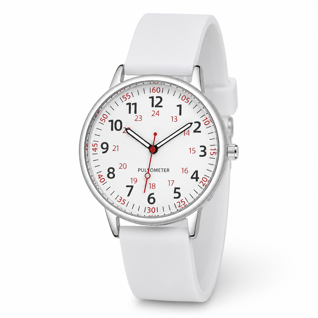 Waterproof Easy-To-Read Nurse Watch (Silicone Band) | elesira
