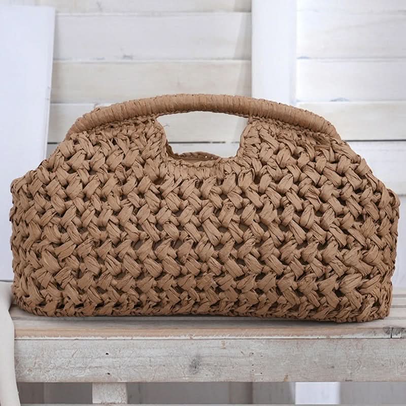 Sac bandoulière en raphia tressé au design élégant | elesira