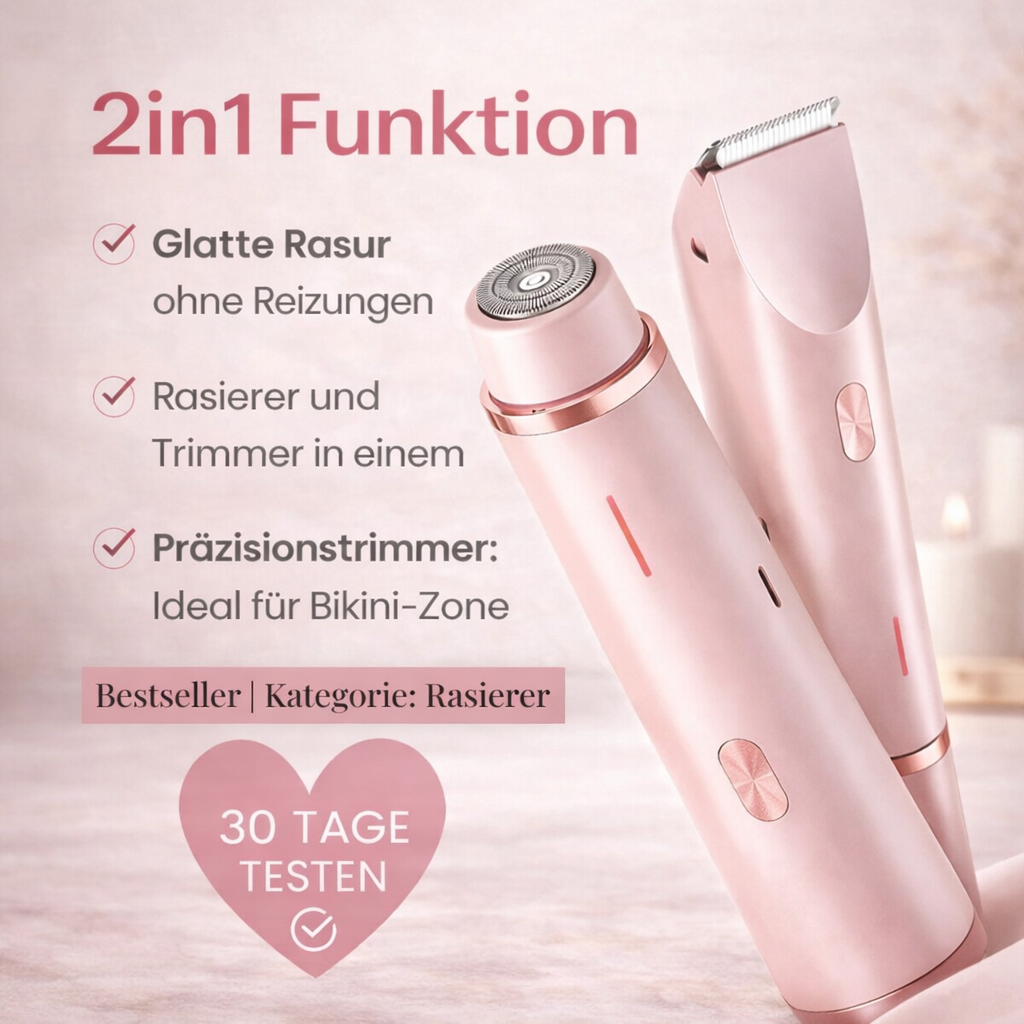 SilkSmooth Elektrischer Damenrasierer - Sanfte Haarentfernung | elesira