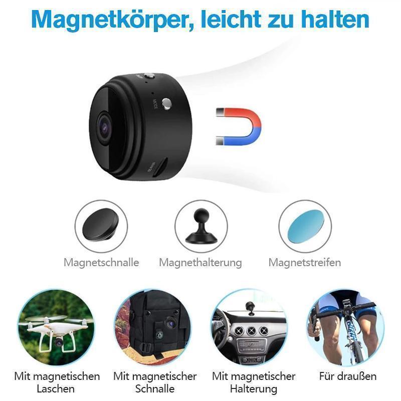 Mini telecamera WiFi con visione notturna e supporto magnetico | elesira