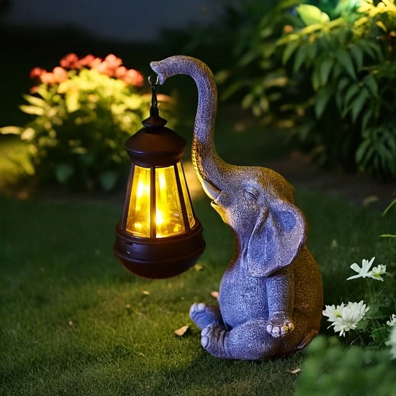 Solar Garden trädgårdslampa med elefantdesign | elesira