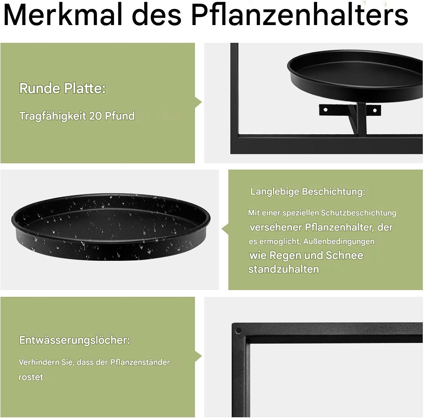Wall Mounted Plant Holder - Metal Frame - Space-Saving - Plantify | elesira