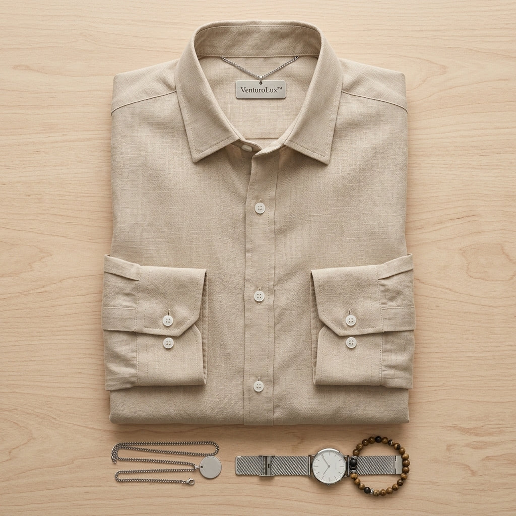 Chemise VenturoLux | Restez au frais, élégant et irrésistible toute la journée | elesira