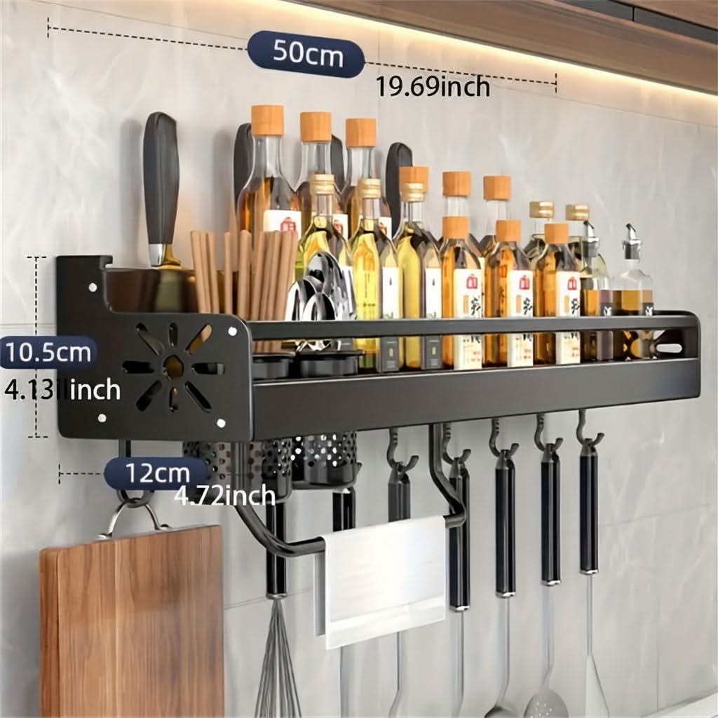 Étagère de rangement murale pour la cuisine afin d’organiser les fournitures | elesira