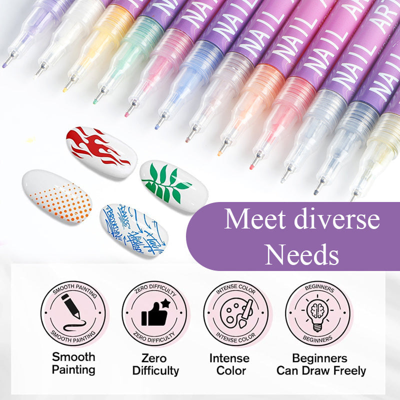 VivaTone Nail Pens | Unleash Your Boldest, Show-Stopping Nail Art Instantly | elesira