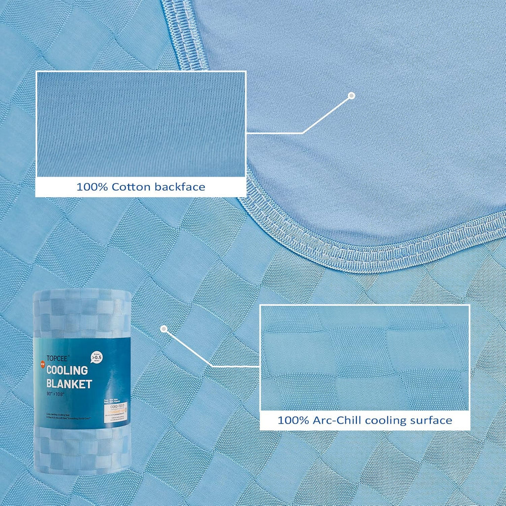ChillEase Arc-Chill Cooling Blanket For Hot Sleepers, Soft And Breathable Comfort - Elesira