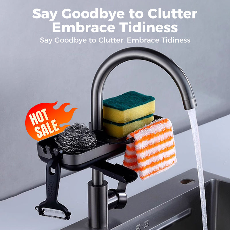 Sink Rack - Accelerates Sponge and Brush Drying - Clamp-On Mount - SinkSmart | elesira