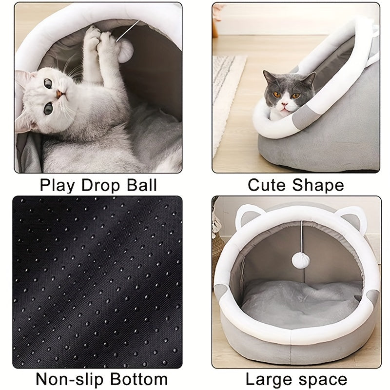 Snuggly Haven——舒适柔软的猫咪洞穴床，带来极致舒适 | elesira
